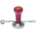 Quality Italian Made Red Flat Tamper 57mm by Motta  